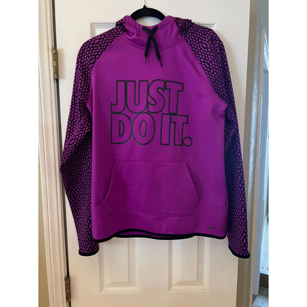 Girl's Purple Nike "Just Do It" Purple Hoodie Size Medium